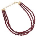 Christian Dior Necklace metal Bordeaux Auth SW2397V-2