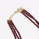 Christian Dior Necklace metal Bordeaux Auth SW2397V-5