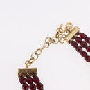 Christian Dior Necklace metal Bordeaux Auth SW2397V-6