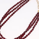 Christian Dior Necklace metal Bordeaux Auth SW2397V-9