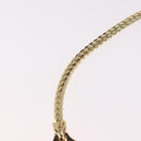 Christian Dior Rhinestone Necklace metal Gold Auth SW2398V-13
