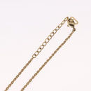 Christian Dior Rhinestone Necklace metal Gold Auth SW2410-12