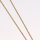 Christian Dior Rhinestone Necklace metal Gold Auth SW2410-5