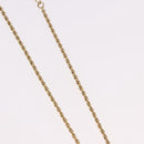 Christian Dior Rhinestone Necklace metal Gold Auth SW2410-6