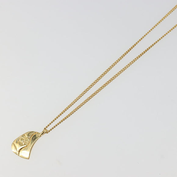 Christian Dior Necklace metal Gold Auth SW2412