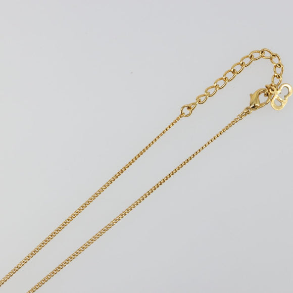 Christian Dior Necklace metal Gold Auth SW2412