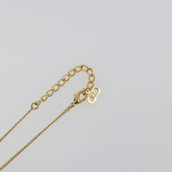 Christian Dior Necklace metal Gold Auth SW2412