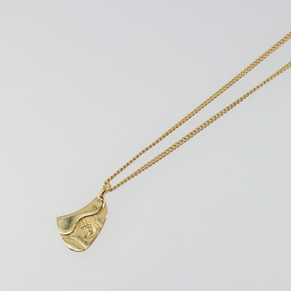 Christian Dior Necklace metal Gold Auth SW2412