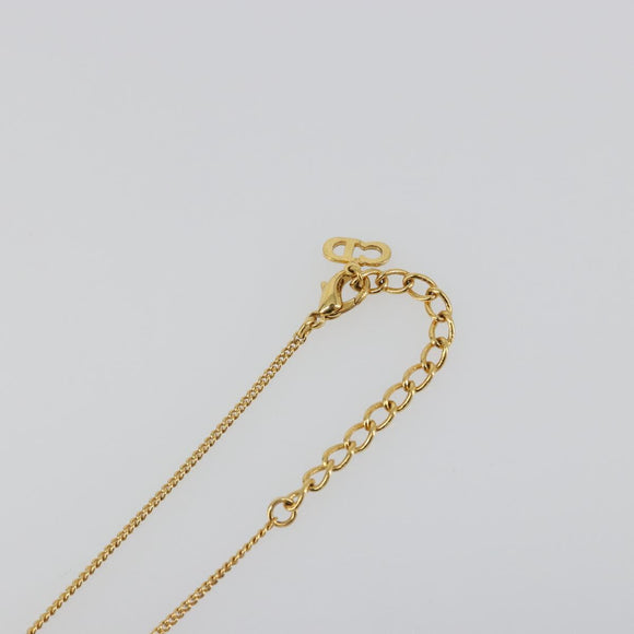 Christian Dior Necklace metal Gold Auth SW2412
