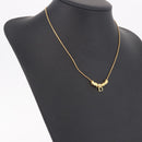 Christian Dior Necklace metal Gold Auth SW2413V-16