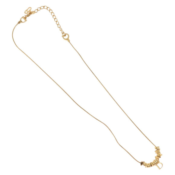 Christian Dior Necklace metal Gold Auth SW2413V