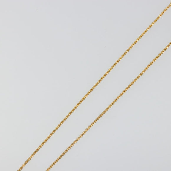 Christian Dior Rhinestone Necklace metal Gold Auth SW2415