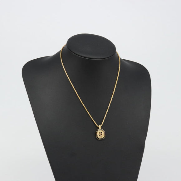 Christian Dior Rhinestone Necklace metal Gold Auth SW2415