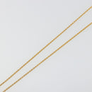 Christian Dior Rhinestone Necklace metal Gold Auth SW2415-5