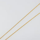 Christian Dior Rhinestone Necklace metal Gold Auth SW2415-6