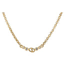 Christian Dior Necklace metal Gold Auth SW2416-1