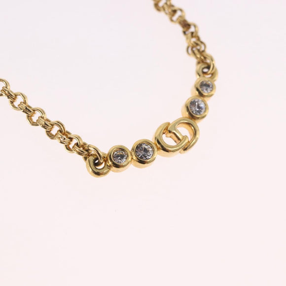 Christian Dior Necklace metal Gold Auth SW2416