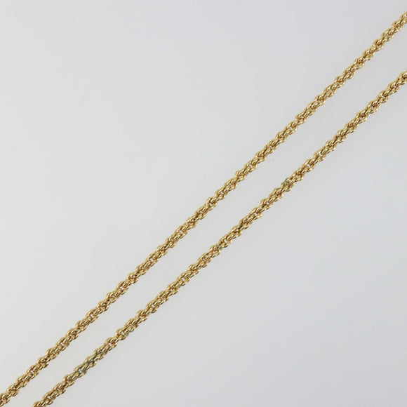 Christian Dior Vintage Coins Necklace metal Gold Auth SW2424V