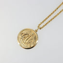 Christian Dior Vintage Coins Necklace metal Gold Auth SW2424V-3