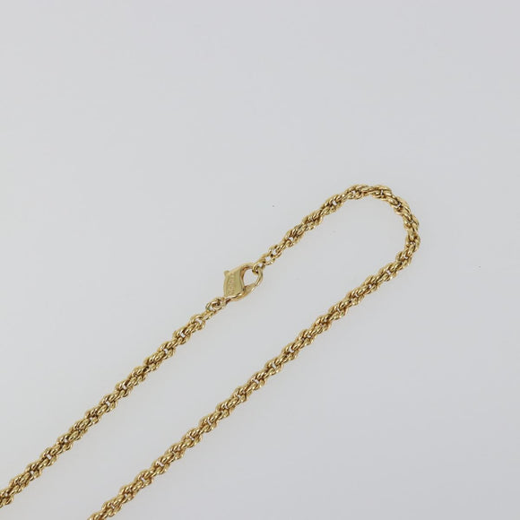Christian Dior Vintage Coins Necklace metal Gold Auth SW2424V