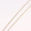 Christian Dior Rhinestone Heart Necklace metal Gold Auth SW2427-11