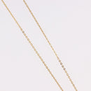 Christian Dior Rhinestone Heart Necklace metal Gold Auth SW2427-5