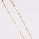 Christian Dior Rhinestone Heart Necklace metal Gold Auth SW2427-6