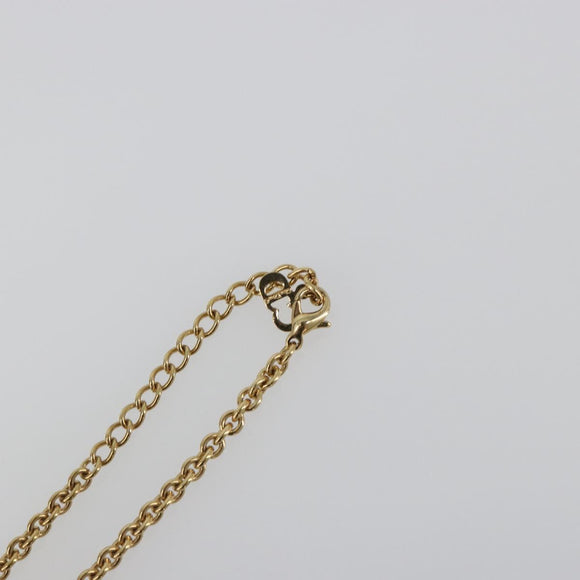 Christian Dior Necklace metal Gold Auth SW2434
