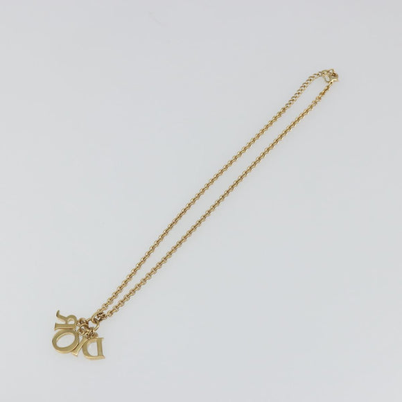 Christian Dior Necklace metal Gold Auth SW2434