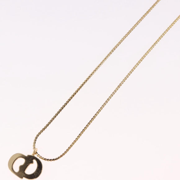 Christian Dior Necklace metal Gold Auth SW2437