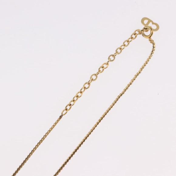 Christian Dior Necklace metal Gold Auth SW2437