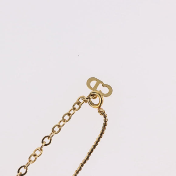 Christian Dior Necklace metal Gold Auth SW2437