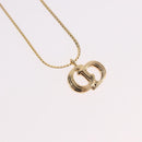 Christian Dior Necklace metal Gold Auth SW2437-3