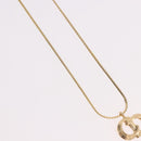 Christian Dior Necklace metal Gold Auth SW2437-4