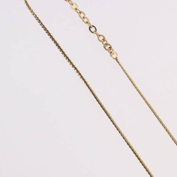 Christian Dior Necklace metal Gold Auth SW2437