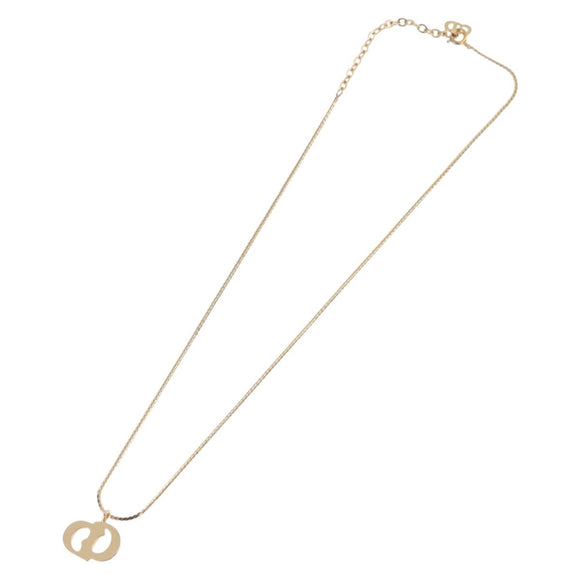 Christian Dior Necklace metal Gold Auth SW2437