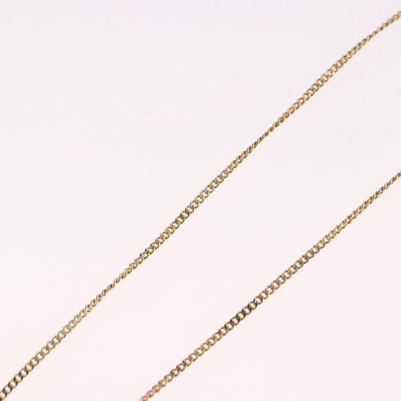 Christian Dior Rhinestone Necklace metal Gold Auth SW2439V