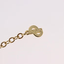 Christian Dior Rhinestone Necklace metal Gold Auth SW2439V-14