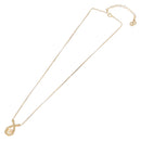 Christian Dior Rhinestone Necklace metal Gold Auth SW2439V-8