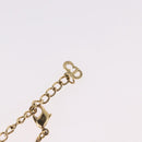 Christian Dior Ribbon Necklace Metal Gold Tone Auth SW2467-13