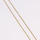 Christian Dior Ribbon Necklace Metal Gold Tone Auth SW2467-5