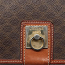 CELINE Macadam Canvas Shoulder Bag PVC Leather Brown Auth sw248-9