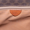 CELINE Macadam Canvas Shoulder Bag PVC Leather Brown Auth sw248-12