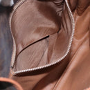 CELINE Macadam Canvas Shoulder Bag PVC Leather Brown Auth sw248-11