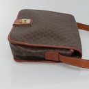 CELINE Macadam Canvas Shoulder Bag PVC Leather Brown Auth sw248-3