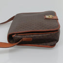CELINE Macadam Canvas Shoulder Bag PVC Leather Brown Auth sw248-4