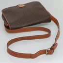 CELINE Macadam Canvas Shoulder Bag PVC Leather Brown Auth sw248-7