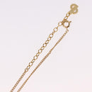 Christian Dior Pearl tTop Necklace Metal Gold Tone Auth SW2495-12
