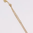 Christian Dior Pearl tTop Necklace Metal Gold Tone Auth SW2495-6