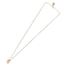 Christian Dior Pearl tTop Necklace Metal Gold Tone Auth SW2495-8